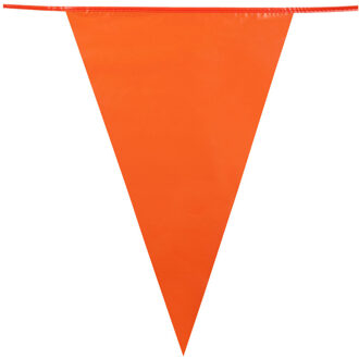 Boland XL vlaggenlijn - oranje - 10 meter - plastic - Holland/Nederland versiering - Koningsdag