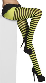 Boland Zwart/groen gestreepte 40 denier panty voor dames Multi