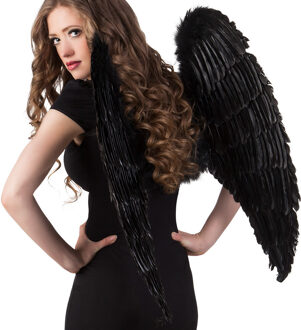 Boland Zwarte engelen vleugels 87 x 72 cm