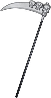 Boland Zwarte zeis van magere Hein - plastic - 103 cm - Halloween wapens accessoires Multi