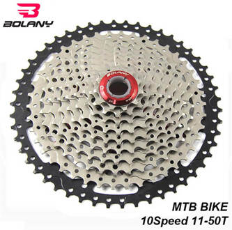 Bolany Fiets Mtb Cassette 10 Speed 11-50T Freewheel Tandwiel Gear Ratio Vliegwiel Voor Mountain Fiets Onderdelen Compatibel