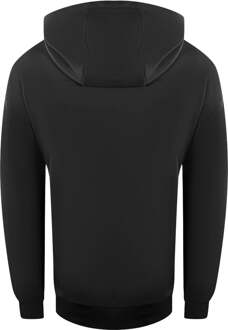 Bold Blocked Logo Zwarte Hoodie - maat