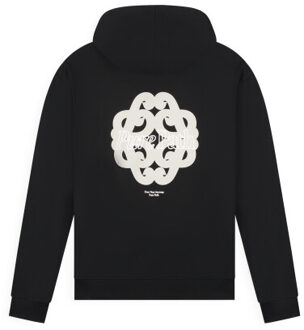 Bold emblem hoodie Zwart - L