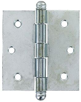 Bolknopscharnier - Verzinkt Staal - 75x75 Mm