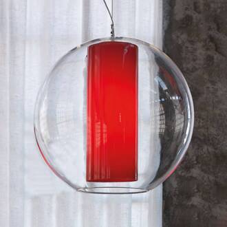 Bolla hanglamp kunststof rood Ø 60 cm