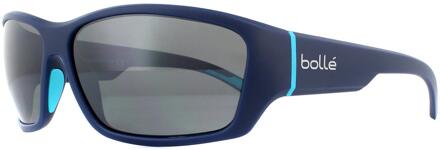 Bollé rechthoek heren matte marine benzine hd gepolariseerd tns pistool zonnebril Blauw