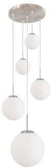 Bollique Hanglamp Wit Zilver