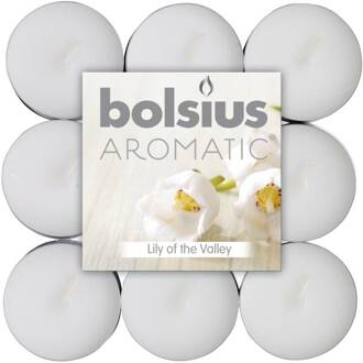Bolsius Aromatische theelichtjes Lily Of The Valley 72 st 103626949303 Wit