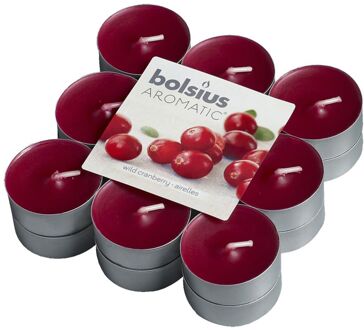 Bolsius Aromatische theelichtjes Wild Cranberry 72 st 103626949389 Rood