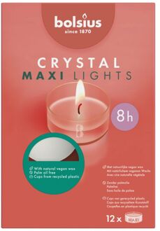 Bolsius Crystal Lights - Waxinelichtjes - 12 stuks