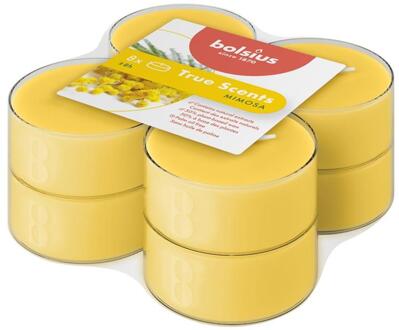 Bolsius Geur maxi 8hr pck8 Mimosa geel