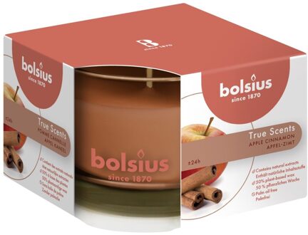 Bolsius Geurglas 63/90 True Scents Apple Cinnamon Rood