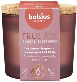 Bolsius Geurglas 66/83 Floral Blessings roze