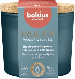 Bolsius Geurglas 66/83 Woody Wellness groen