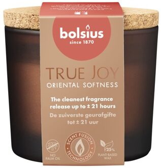 Bolsius Geurglas Met Kurk 66/83 True Joy Oriental Softness