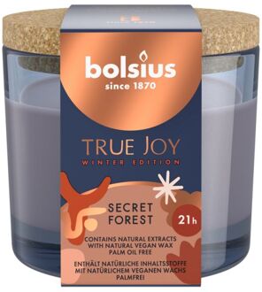 Bolsius Geurglas met kurk 66 x 83 mm True Joy Secret Forest Groen