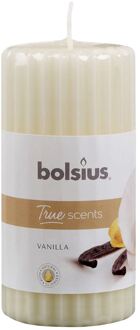 Bolsius geurkaars True Scents Vanille 12 cm wax wit