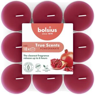 Bolsius Geurtheelichten 18st Pomegranate rood
