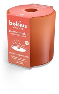 Bolsius Glas Summer Nights Ø10cm Terra oranje