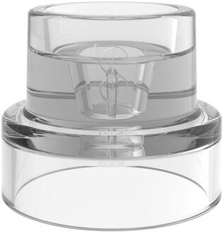 Bolsius Glazen multi houder rond Transparant