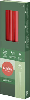 Bolsius Gotische kaarsen Delicate Red 4x rood