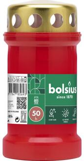 Bolsius Graflicht nr.3 rood met deksel