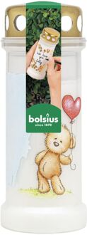 Bolsius Graflicht NR 6 Knuffelbeer Wit