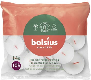 Bolsius Maxi-lichten 10-uur Zak 14 stuks