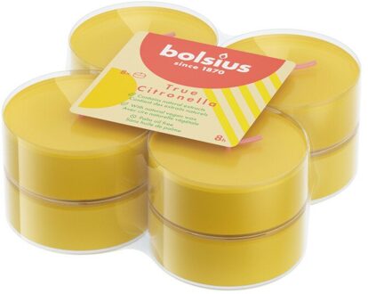 Bolsius maxilicht true scents citronella 8 stuks