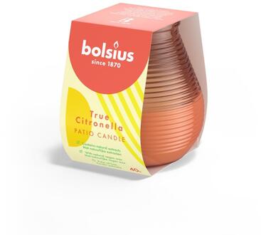 Bolsius Olympic Light 94/91 true citronella coraal Bruin