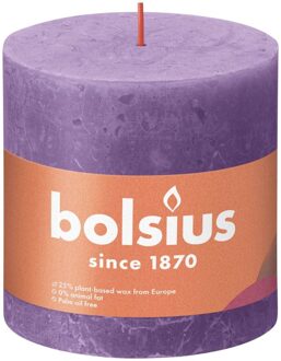 Bolsius Rustiek stompkaars 100/100 Vibrant Violet Paars