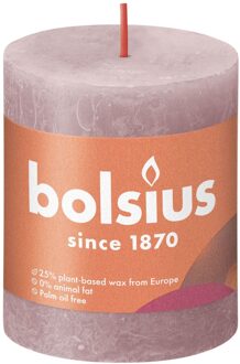 Bolsius Rustiek stompkaars 80/68 Ash Rose Roze