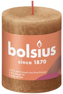 Bolsius Rustiek stompkaars 80/68 Spice Brown Bruin