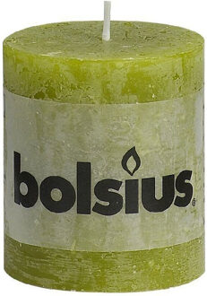 Bolsius RUSTIEKE KAARS 6,8X8 MOSGR