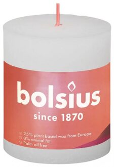 Bolsius Stompkaars Cloudy White Ø68 mm - Hoogte 8 cm - Wit - 35 branduren