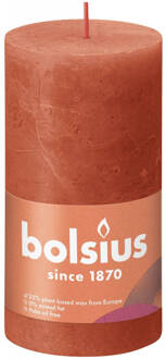 Bolsius Stompkaars Earthy Orange Ø68 mm - Hoogte 13 cm - Oranje - 60 branduren