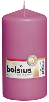 Bolsius Stompkaars - Fuchsia - H15 cm - 8 stuks
