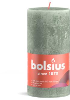 Bolsius Stompkaars Jade Green - Ø68 mm - Hoogte 13 cm - Groen - 60 Branduren