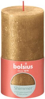 Bolsius Stompkaars Shimmer 130/68 Gold Geel