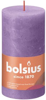 Bolsius Stompkaars Vibrant Violet Ø68 mm - Hoogte 13 cm - Violet - 60 branduren Paars