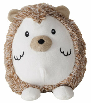 Boltze Deurstopper gewicht - dieren thema Egel - 1 kilo - lichtbruin - polyester - 16 x 17 cm