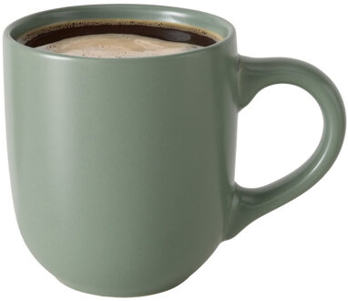 Boltze Koffiemokken Paris - 1x stuks - Keramiek - pastel groen - 300 ml - 8 x 10 cm