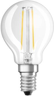 Bolvormige LED-lamp met helder filament - 1.5W equivalent 15W E14 - Warm wit