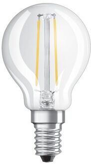 Bolvormige LED-lamp met helder filament - 1.5W equivalent 15W E14 - Warm wit