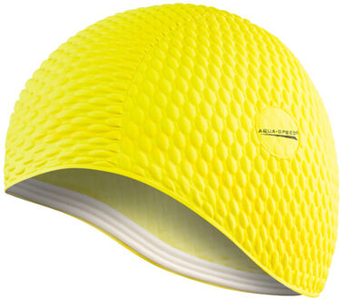 Bombastische latex badmuts - maat One size Geel