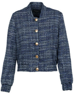 Bomber romee dessin Blauw - XL