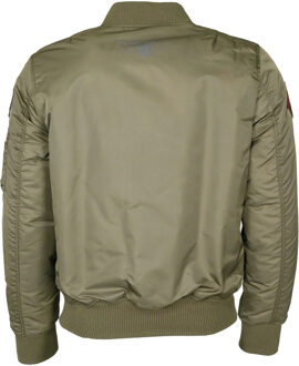 bomberjack in pilotenstijl met patches TG20191053 - maat 3XL Olijf
