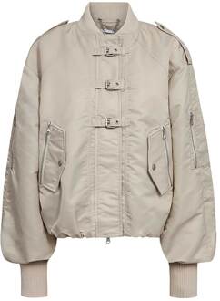 Bomberjas met gespen Lisa  beige