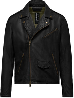 BOMBOOGIE Leather Jackets BomBoogie , Black , Heren - Xl,L,M,S