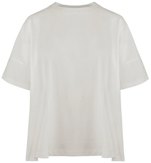 BOMBOOGIE Witte Katoenen Box T-shirt Vrouwen BomBoogie , White , Dames - L,S,Xs